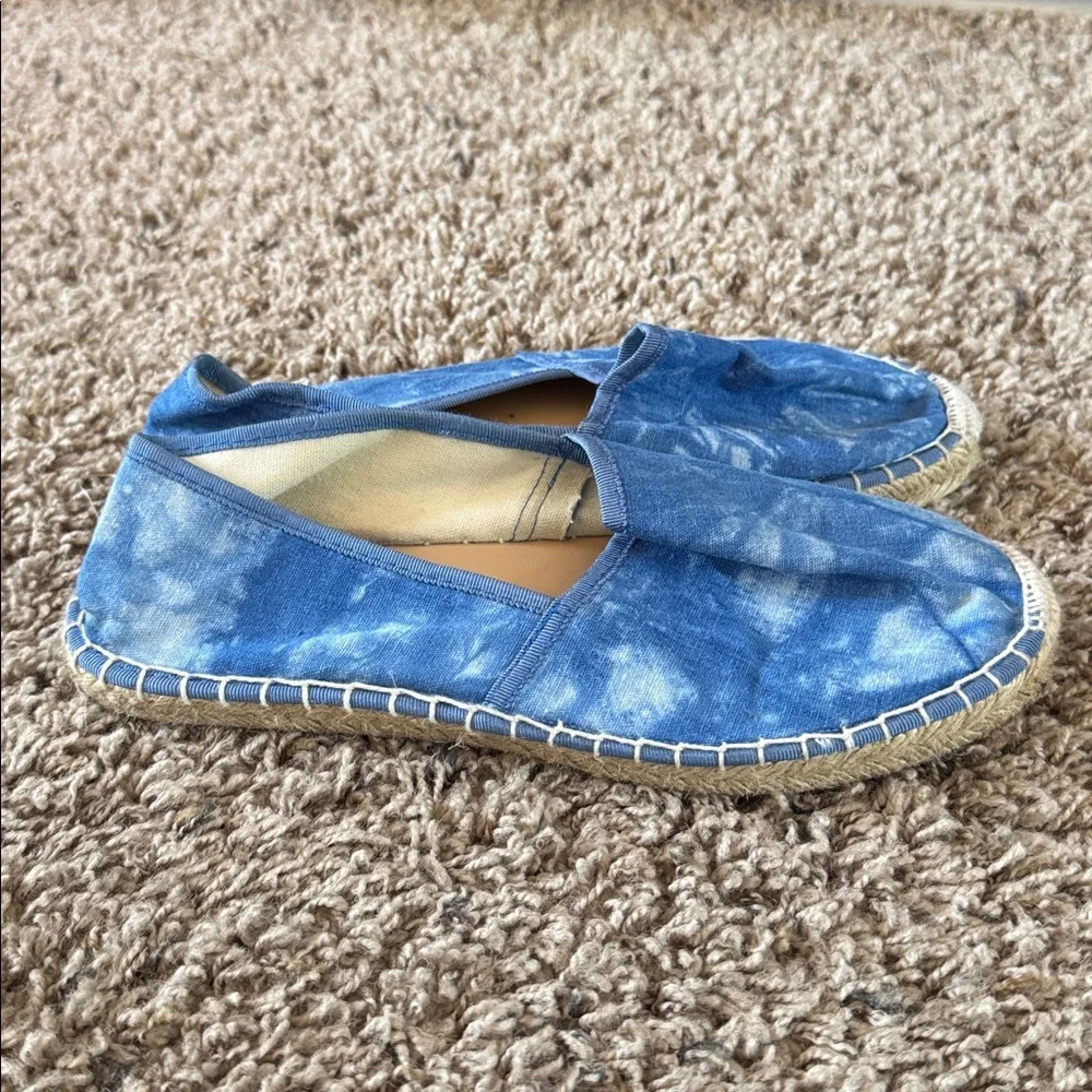 J. Crew Blue Tie-Dye Espadrilles